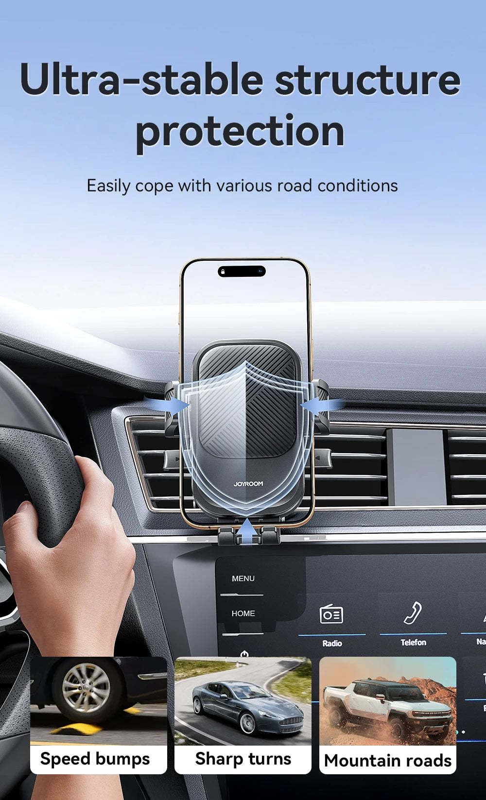 Car Phone Holder 360° Rotation Car Air Vent Phone Holder Universal Hands-Free Cell Phone Mount For 4.7-6.9'' Phones