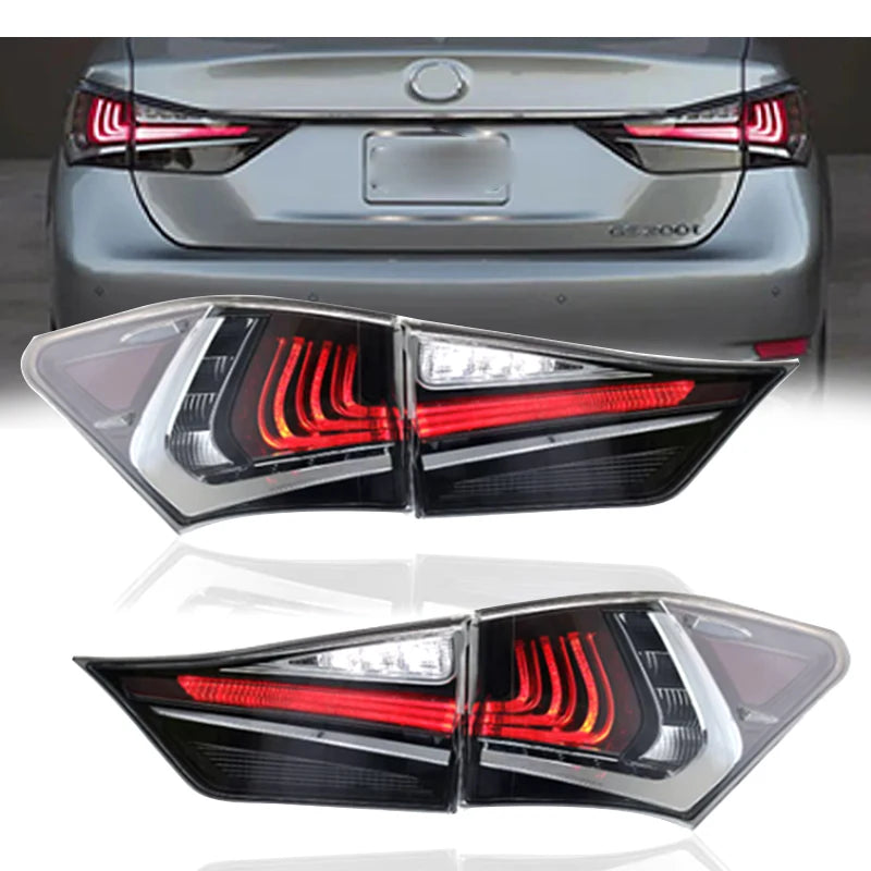 Lexus GS Tail Lights 2013-2021 GS300 Tail Lights GS200 GS250 Rear DRL Fog Brake Turn Signal Reversing
