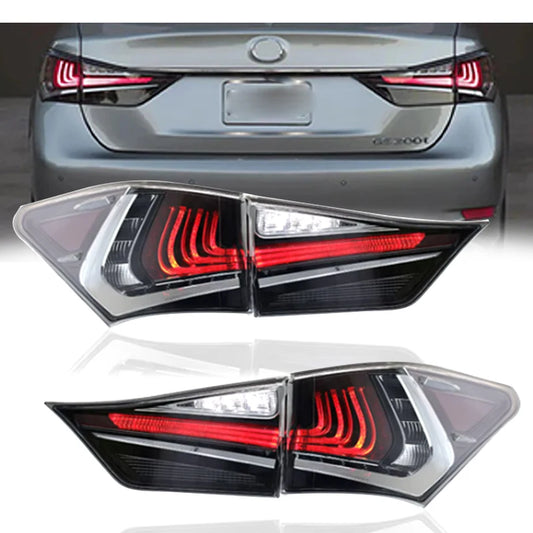 Lexus GS Tail Lights 2013-2021 GS300 Tail Lights GS200 GS250 Rear DRL Fog Brake Turn Signal Reversing