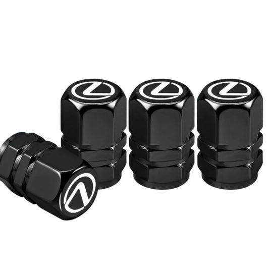 4Pcs Lexus Styling Wheel Tires Bolt-in Valve Caps Badge Decor For Lexus IS250 IS200 CT200h GS300 LS430 RX450h LX570 IS300 ES RX LS