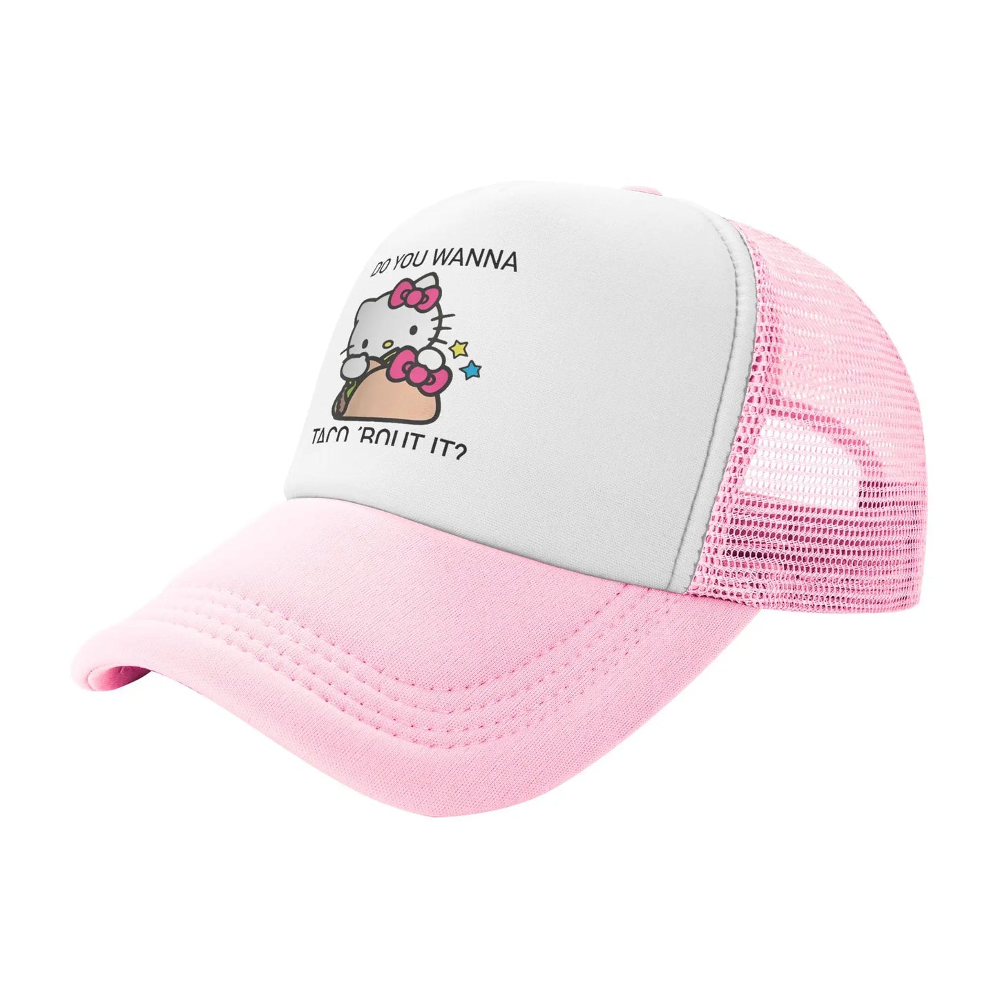Pink Hello Kitty Trucker Cap Men Women