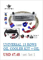 PQY - AN10 1M/1.2M/1.4M Stainless Steel Brained Oil Hose Line Hose Tube With 0Degree 90Degree Swivel Hose End Fitting Installed