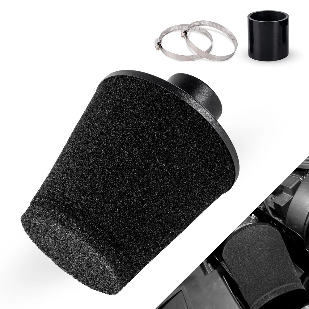 MUGE-3"76mm Universal High Flow Inlet Foam Air Filter Cleaner Cold Air Intake Cone