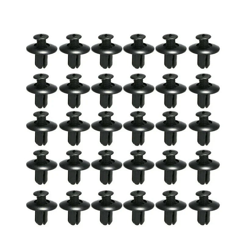 190-Piece Car Trim Fasteners Set – 6 Sizes ABS Plastic Push Rivets for Door Panels, Bumpers & Interior