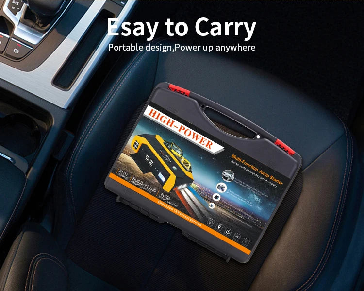 30000mAh Car Jump Starter Portable Car Battery Booster Charger 12V Car Emergency Start Power Supply Starting Device Car Starter