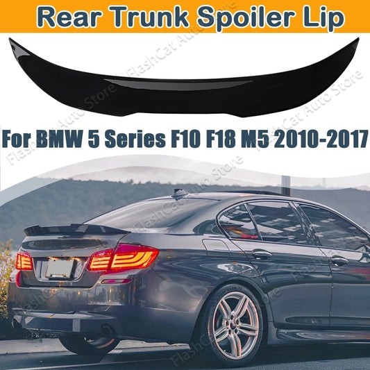 Spoiler BMW 5 Series F10 F18 M5 520i 525i 528i 530i 535i 2010-2017 PSM Style Car Rear Spoiler Wing Trunk Lip Tail Trunk Spoiler Trim
