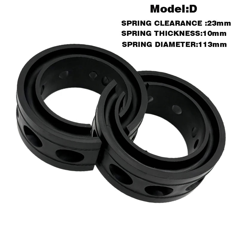 2pc New style buffers auto power cushion universal rubber shock buffer Black Spring Shock Absorber Gel