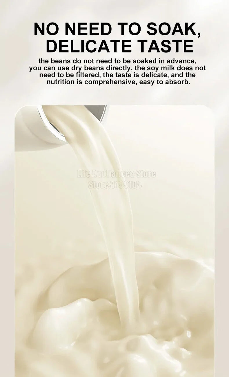 Mini Soymilk Maker 600ML Multifunction Food Blender Mixer
