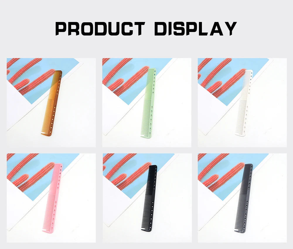 Barbershop Hair Cutting Comb Barber Heat Resistant Anti-static Hair Brush