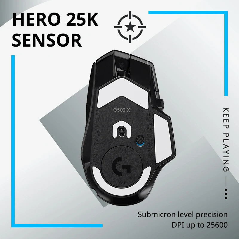 Logitech G502 HERO G502X PLUS Gaming Mouse RGB Ergonomic Adjustable Weight High Performance  E-Sports Gaming Mouse For PC Gamer