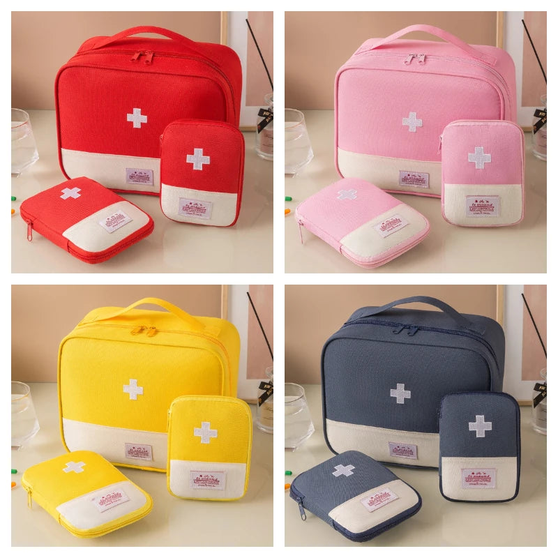 3 Pcs/set Portable Medical Storage Bag First Aid Kit Organizer Home Outdoor Travel Bag