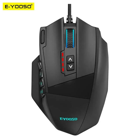 Mouse E-YOOSO X-39 USB Wired RGB Gaming Mouse 16400 DPI PAW3327 19 Buttons Programmable Game Optical Mice for Computer PC Laptop