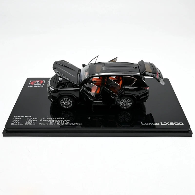 Lexus Lx600 Suv 1:43 Scale Die-Cast Model Full-Open Alloy Miniature Car
