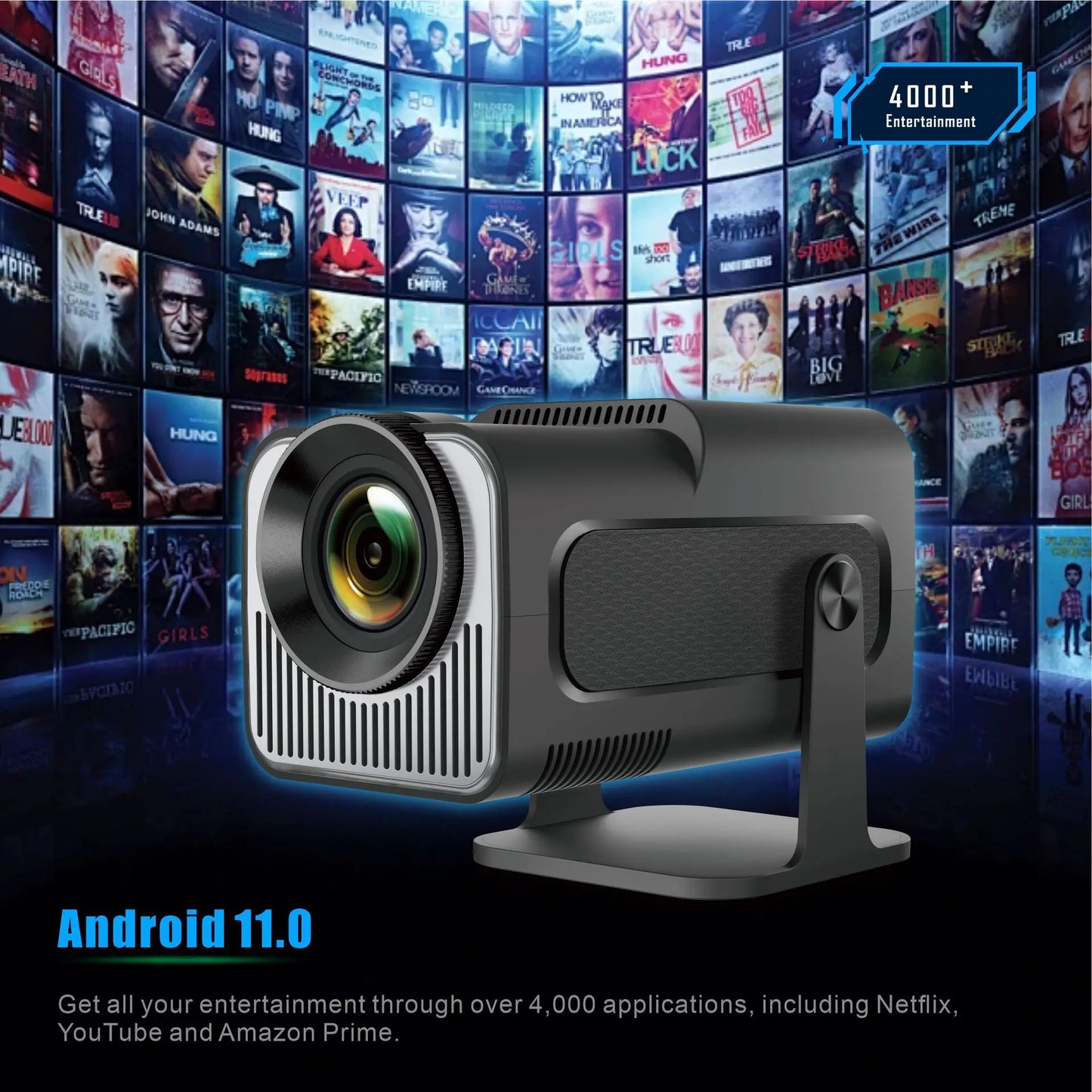 Xiaomi Android 11 HY320 Mini Projector 4K Native 1080P Dual Wifi6