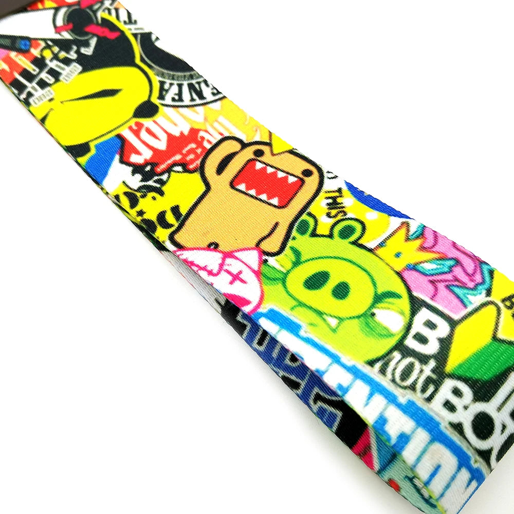 Tow Strap JDM Racing Car styling Car Ropes Hook Individual Decoration Hokkaido Towing Strap Initial D Tow Strap Auto Accessories