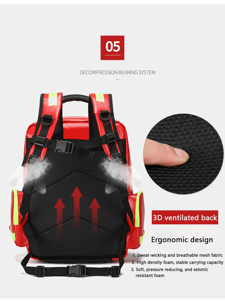 41 L First Aid Kits Emergency Rescue Backpacks Large Capacity