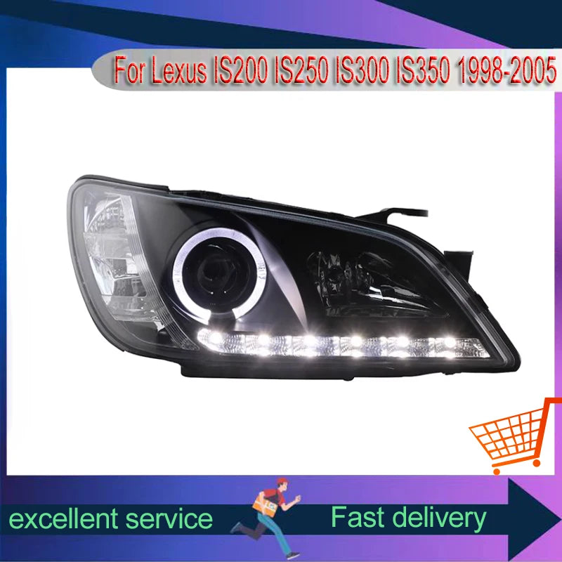 Lexus Headlight IS200 IS300 1998-2005 LED Head Lights Classic Style Headlights Xenon Front