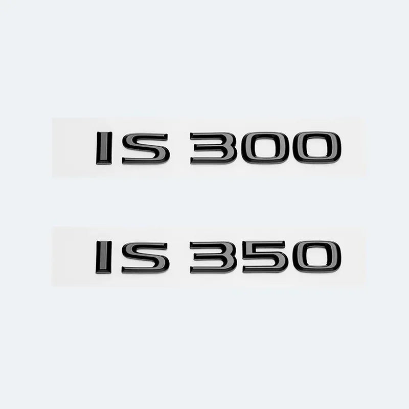 Lexus ABS Letters IS200 IS250 IS300 IS350 IS300h IS200t HYBRID Emblem For Lexus Car Trunk Logo Badge Sticker