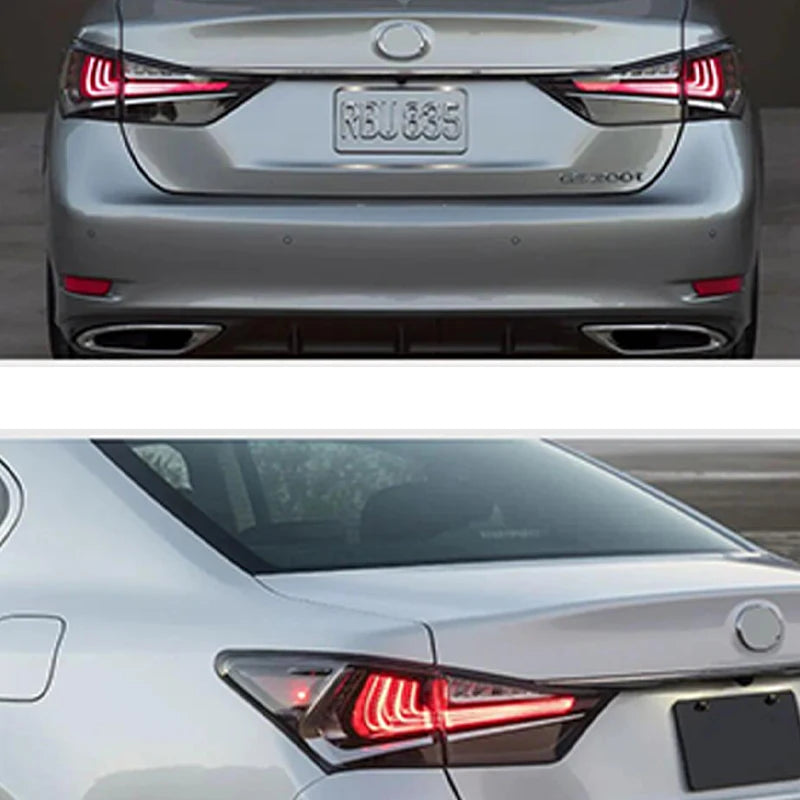 Lexus GS Tail Lights 2013-2021 GS300 Tail Lights GS200 GS250 Rear DRL Fog Brake Turn Signal Reversing