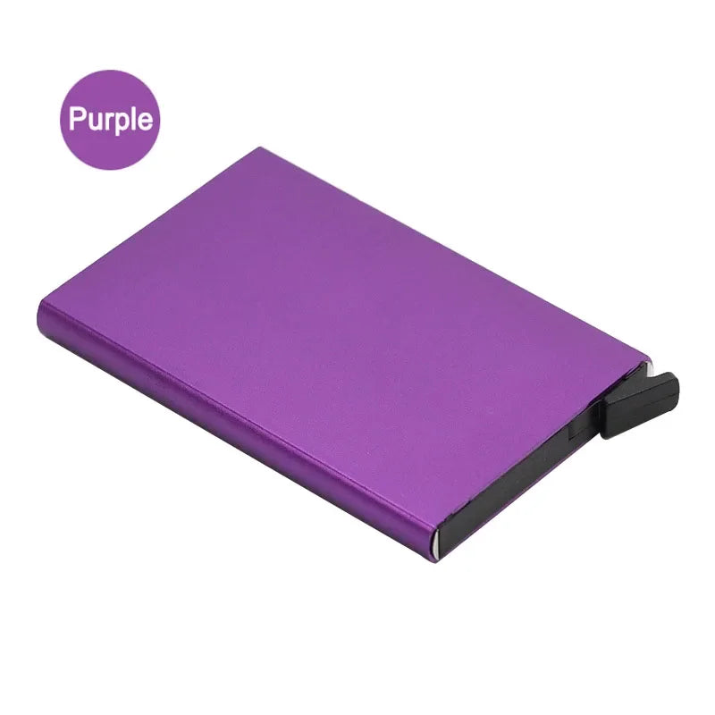 RFID Blocking Wallet Card Holder Metal Thin Slim Pop Up Minimalist Unisex