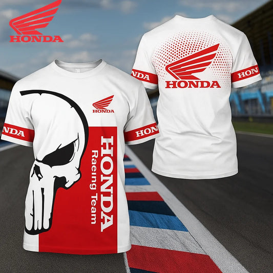 2026 Summer New Men's Motorcycle Honda logo T-shirt Motorcycle Riding Sweat Wicking Quick Drying