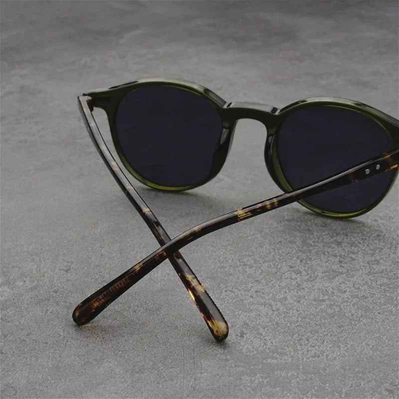 Unisex Casual Sunglasses Round Frame UV Resistant Polarized
