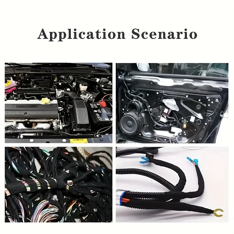 Car Engine Compartment Adhesive Tape High Temperature Resistance Insulation Flame Retardant Velvet Electrical Tape Cloth