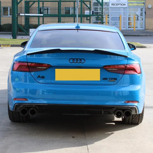 For Audi A5 A5 S-Line S5 RS5 B9 B9.5 F5 2Door Coupre (Not For 4Door) 2017-2025 M4 Style Car Rear Boot Roof Spoiler Cap Wing