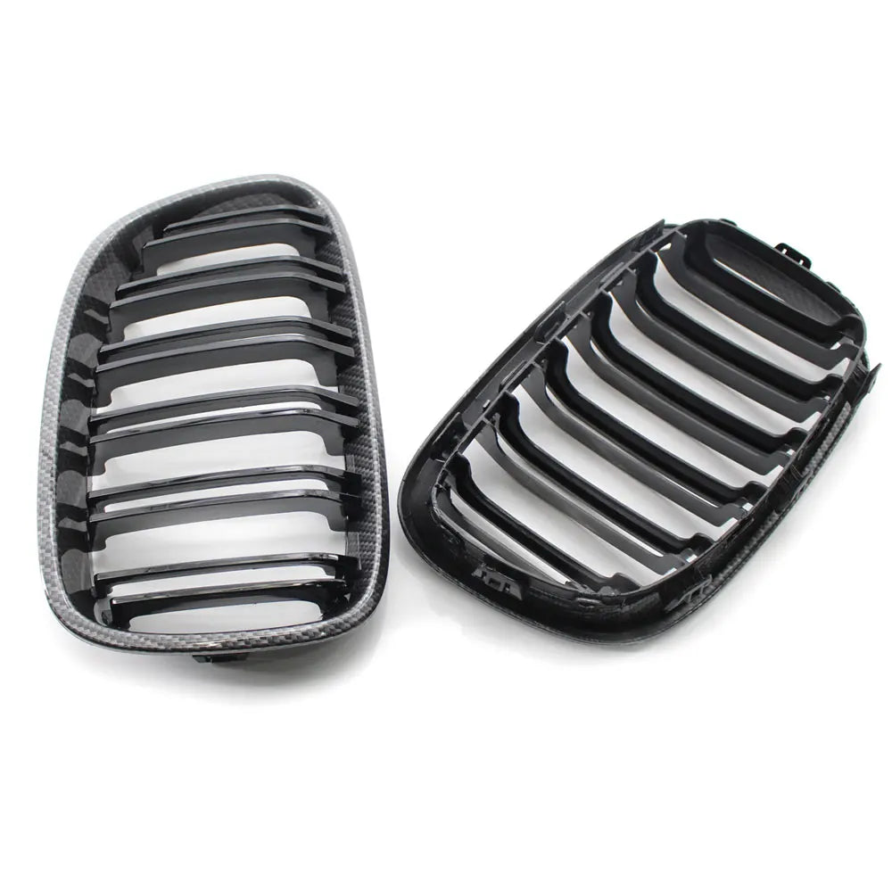 BMW Front Bumper Kidney Grille Hood Grills Carbon Fibber Colour 1-Series F20 F21 125i 118i 116I 125B 2010-2014