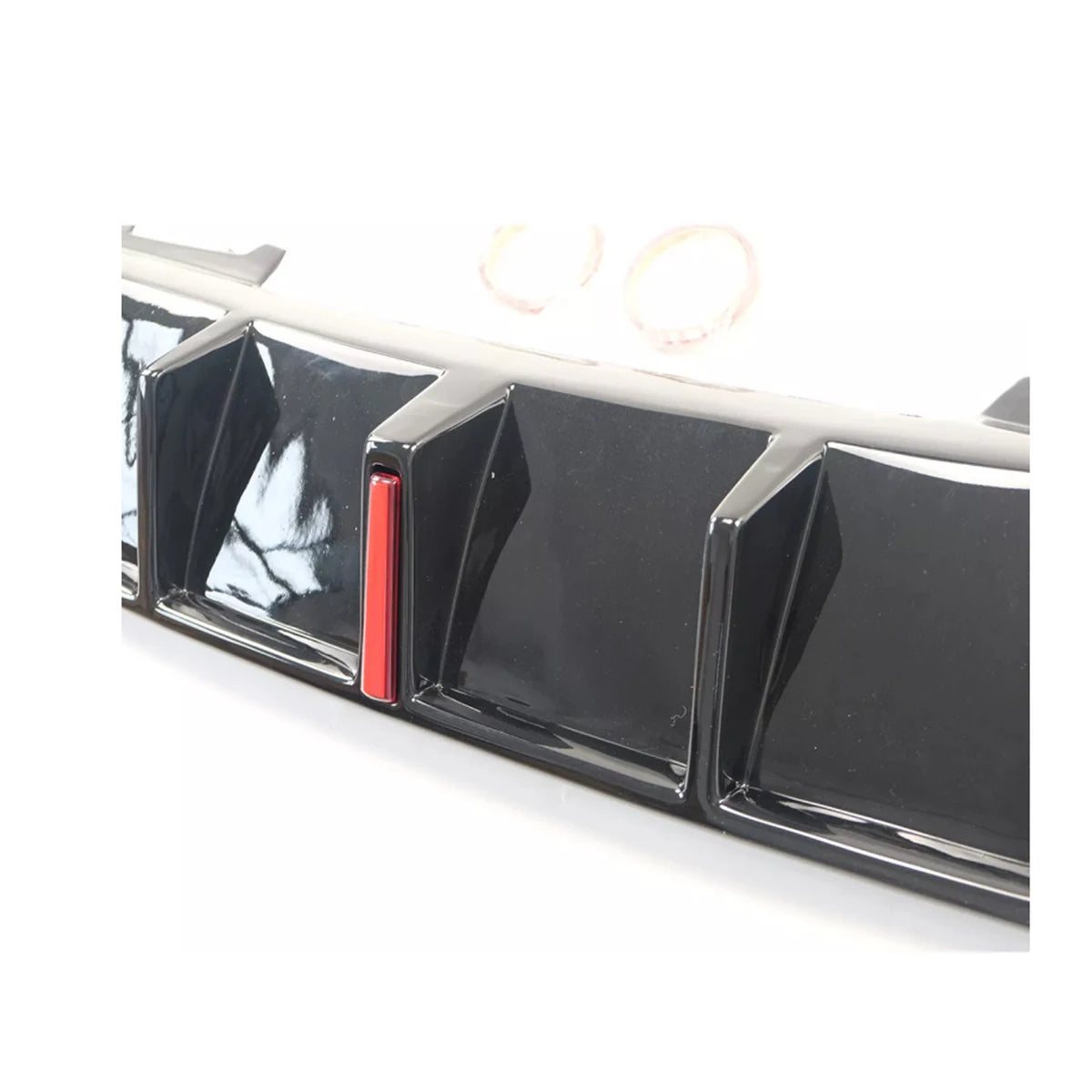 IS250 IS300 IS350 2006-2012 Rear Bumper Diffuser With Pilot Led Light Tail Lip Spoiler Splitter Car Auto Accessory