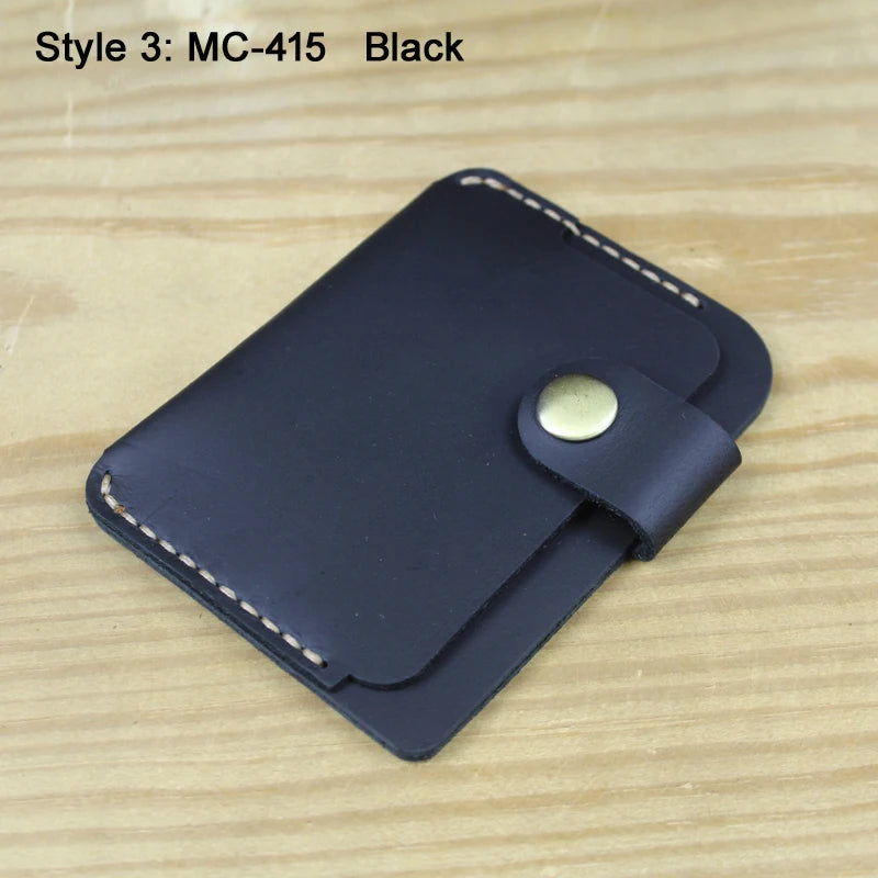 Luxury Handmade Genuine Leather Wallet Credit Card Holder Unisex