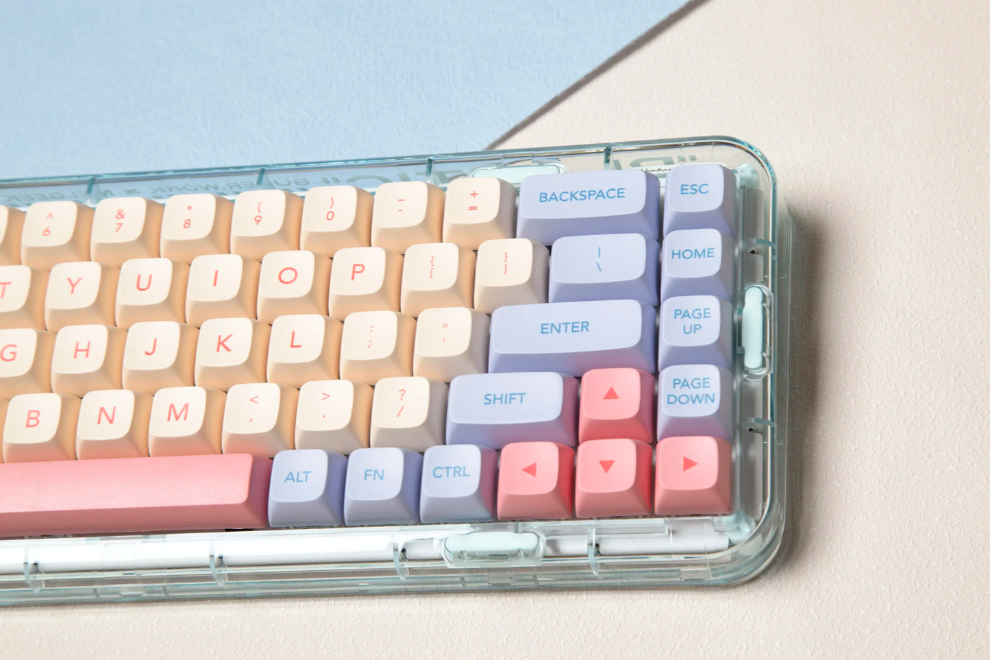 132 Keys Marshmallow XDA Keycaps For Mechanical Keyboard Dye Sublimation PBT Keycap Pink Purple Yellow Key Caps XDA Profile