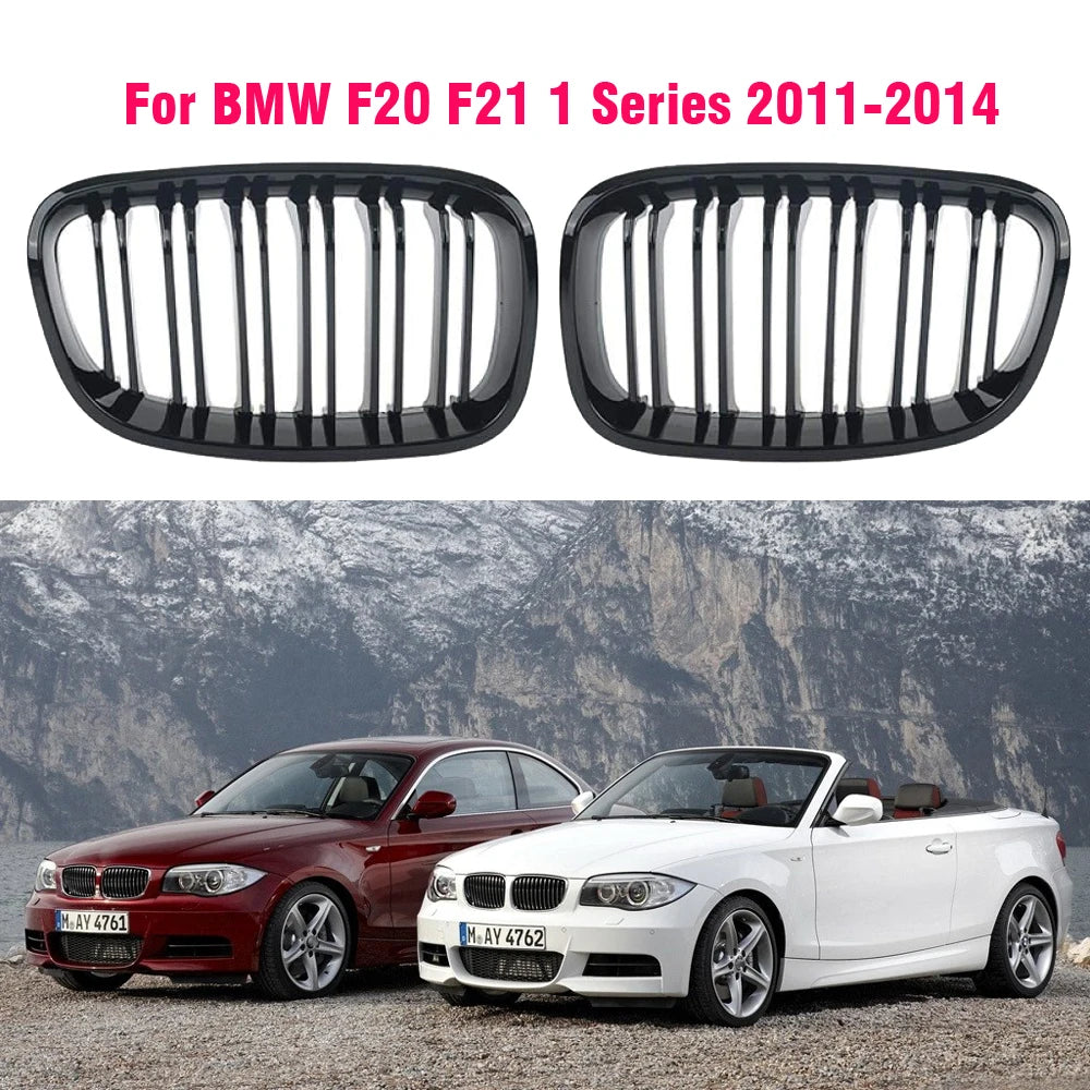 BMW Front Bumper Kidney Grille Hood Grills Carbon Fibber Colour 1-Series F20 F21 125i 118i 116I 125B 2010-2014