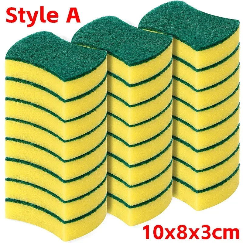 Highly absorbent double-sided sponge magic cleaning