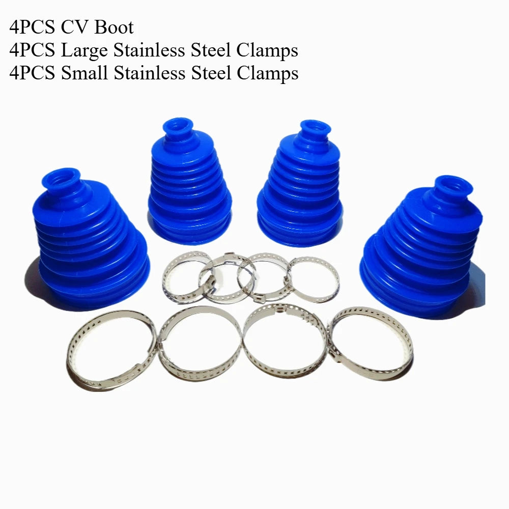 Car Silicone Universal CV Boot Kit Clamp Track Drive Shaft Ball Joint Boot Connector Kit