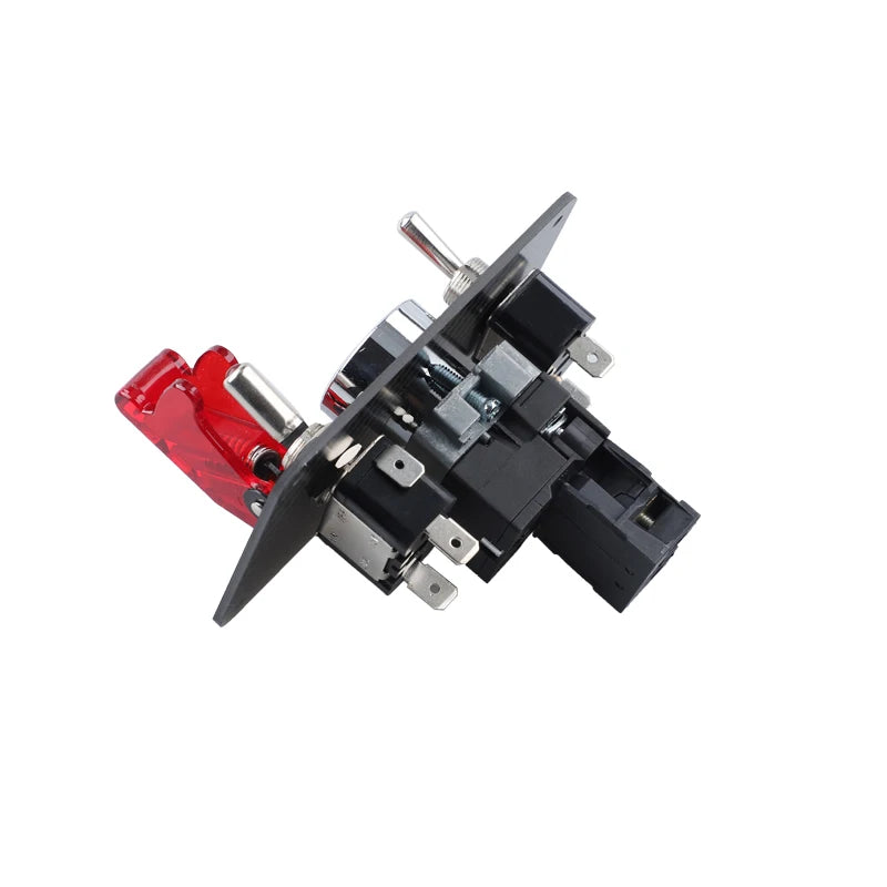 12V Racing Car Ignition Switch Panel Engine Start Stop Ignition Push Buttons LED Toggle Switch Panel Carbon For Truck