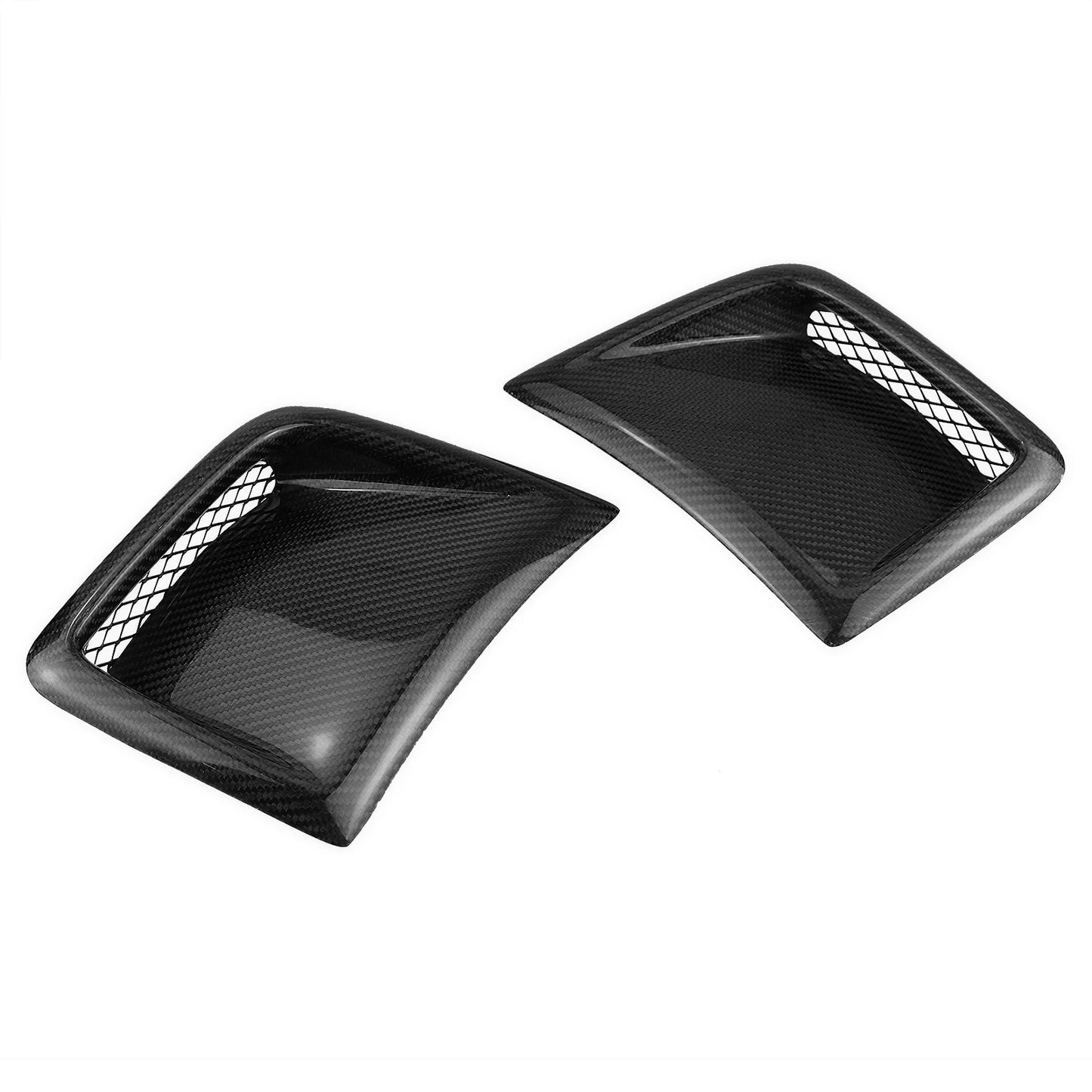 Qatar WRX Front Bumper Side Air Vent Trim Genuine Carbon Fibre Engine Outlet Intake Cover For 2008-2014 Subaru STI WRX GRB Wagon 10th