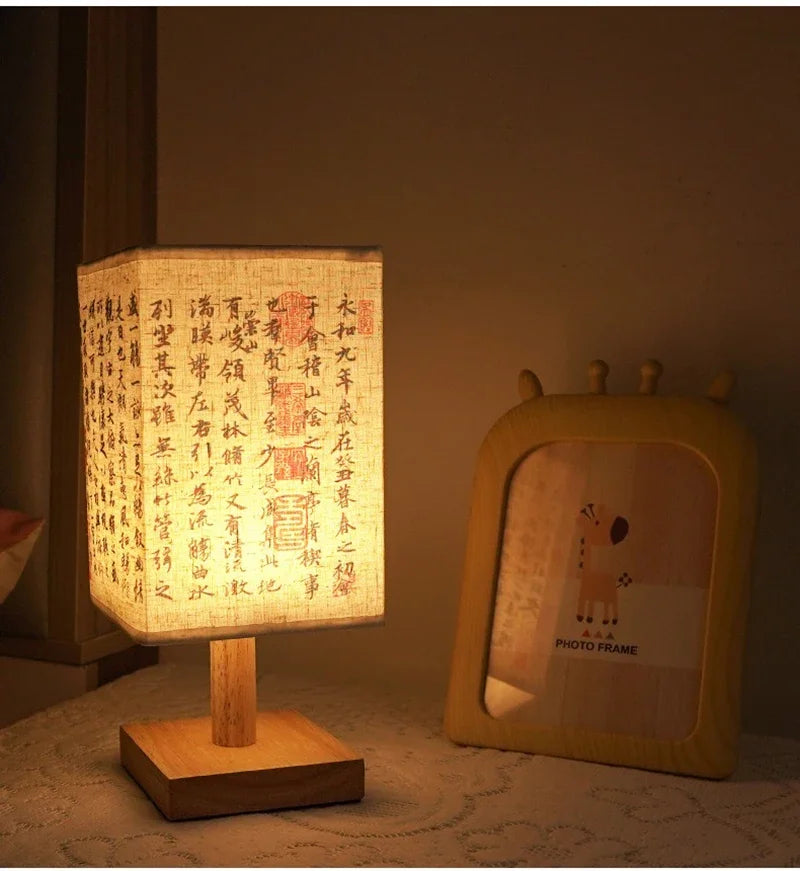 LED Decoration Chinese Table Lamp Simple Dimmable