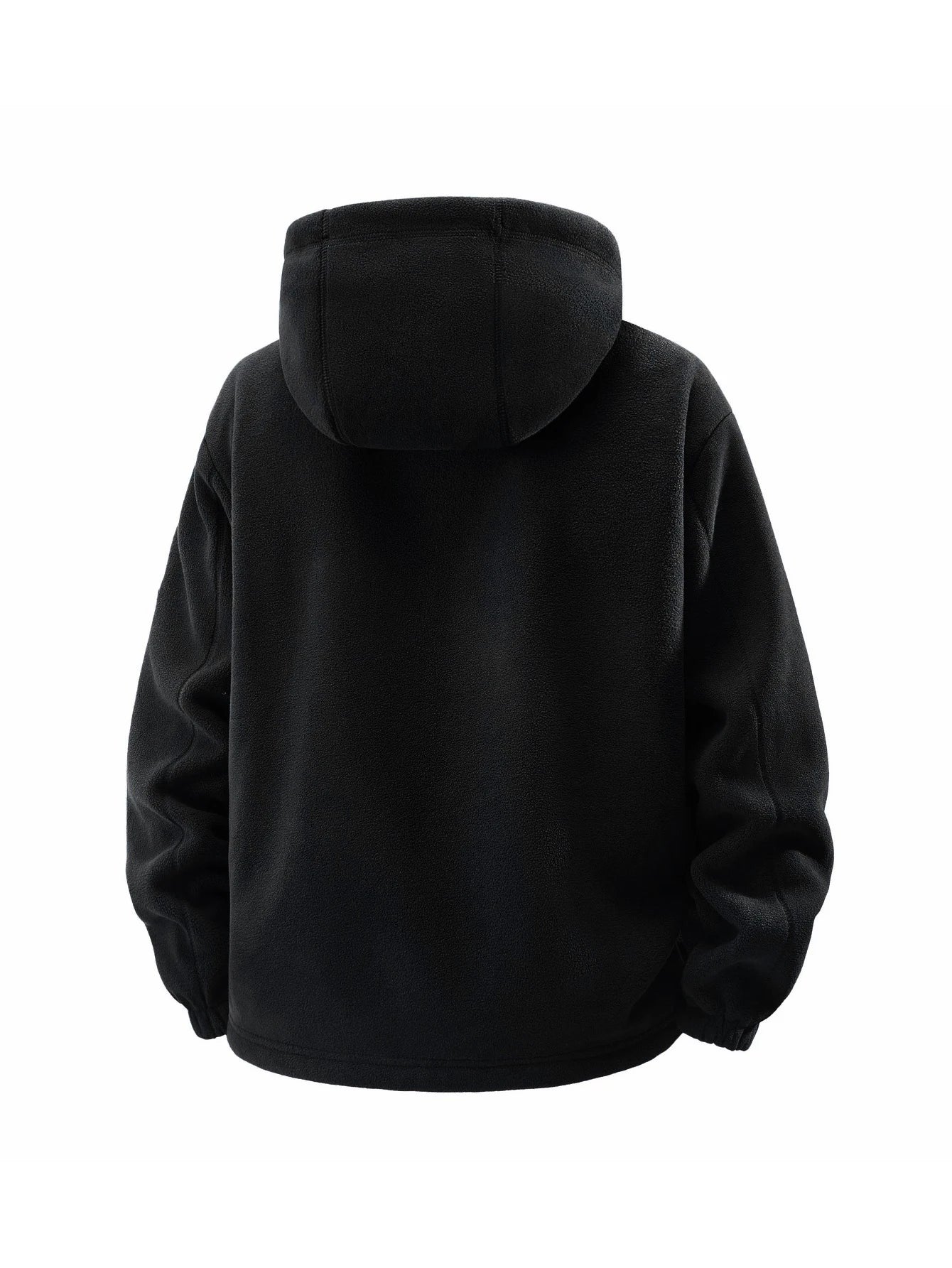 Men's Winter Fleece Hooded Jacket, Windproof and Warm, Suitable for Home Leisure, Sports, Running, Daily Commuting, Streetwear, and Vacation Wear.