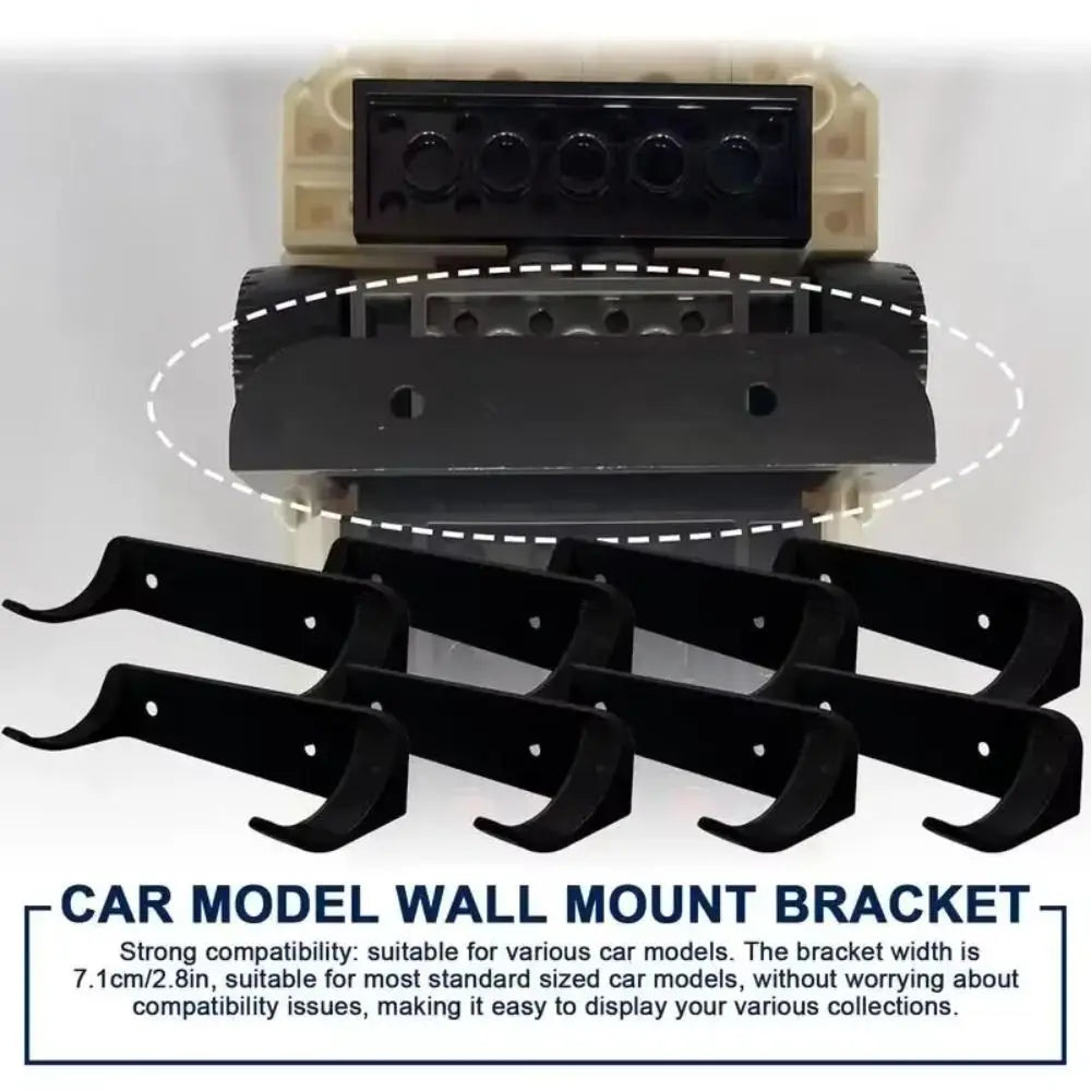 1/4/8/12PCS Car Display Wall Mount Firmly Save Space Vertical Model Car