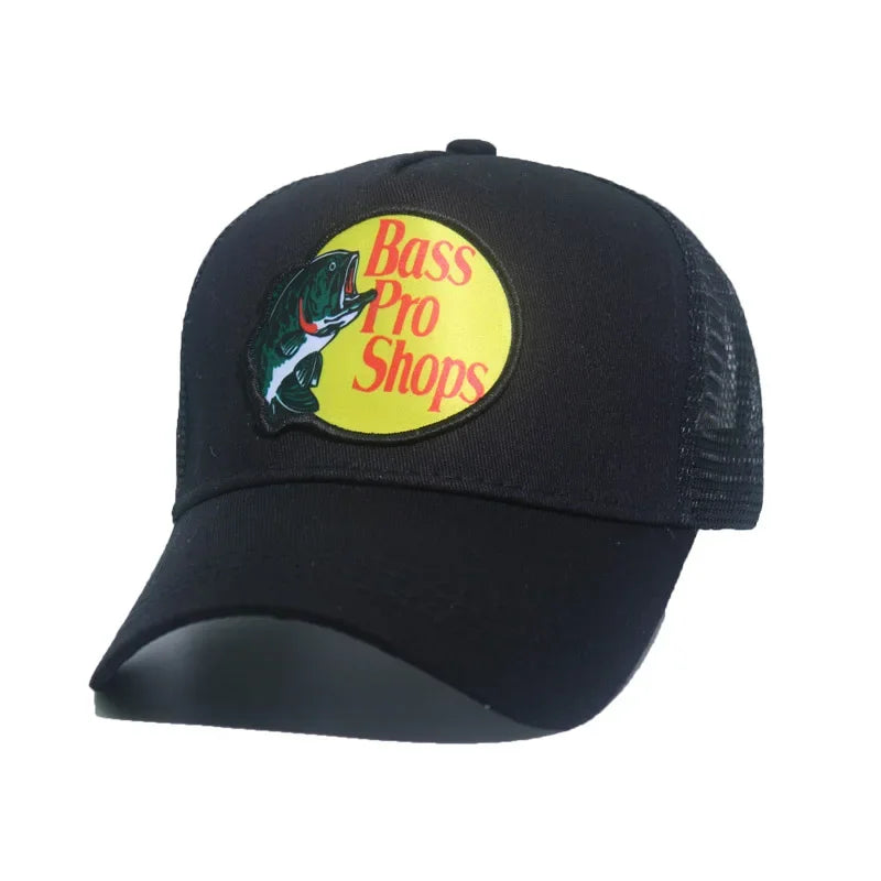 Fashion Bass Pro Fish Trucker Caps Men Funny Fishing