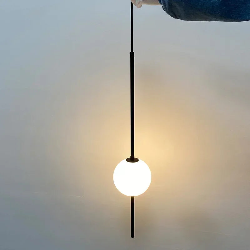 Nordic Simple Glass Ball Pendant Lights Dining Room Bedroom Decor