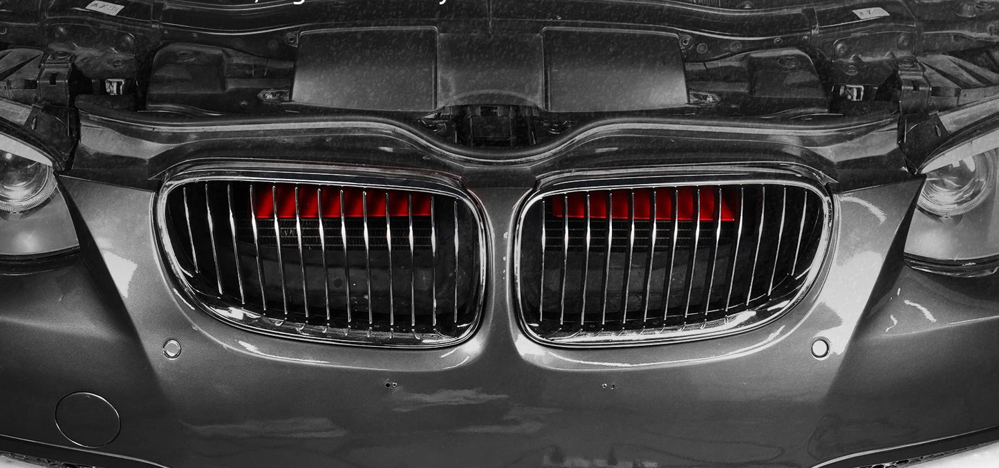 QT BEVINSEE Aluminum Air Intake Scoops For BMW 3 Series E92 323i 325i 328i 330i 335i 335d 2010-2013, Not for M3