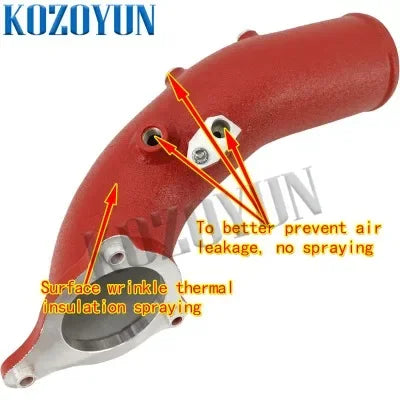 QT Cold Air Intake Charge Pipe Intake tube for BMW B58 M140i M240i 340i 440i xDrive 16-18