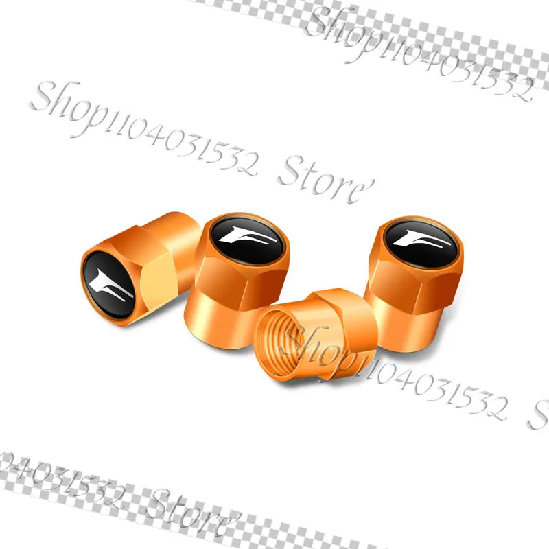 4Pcs F Sport Logo Car Wheel Tire Valve Caps Rim Stem Dust-proof Covers For Lexus NX RX GS RX350 RX300 RX330 IS500 IS250 CT200