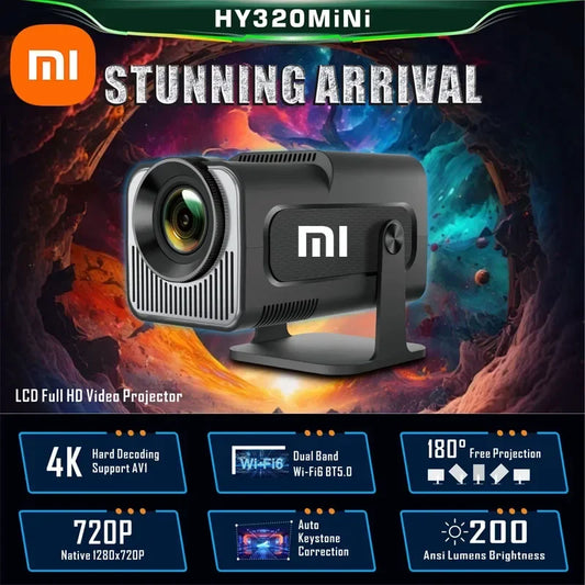 Xiaomi Android 11 HY320 Mini Projector 4K Native 1080P Dual Wifi6