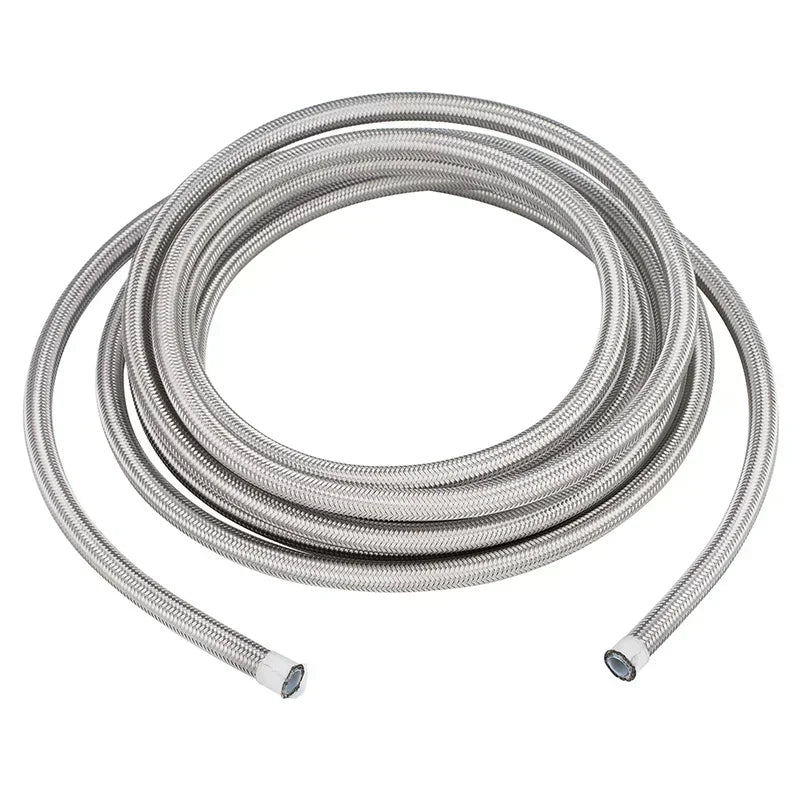 Engine Pipe Brake Tube 304 Stainless Steel Braided 1-6M(3.2-19.6FT) 3AN 4AN 6AN 8AN 10AN E85 PTFE Fuel Hose Oil Gas Cooler Line