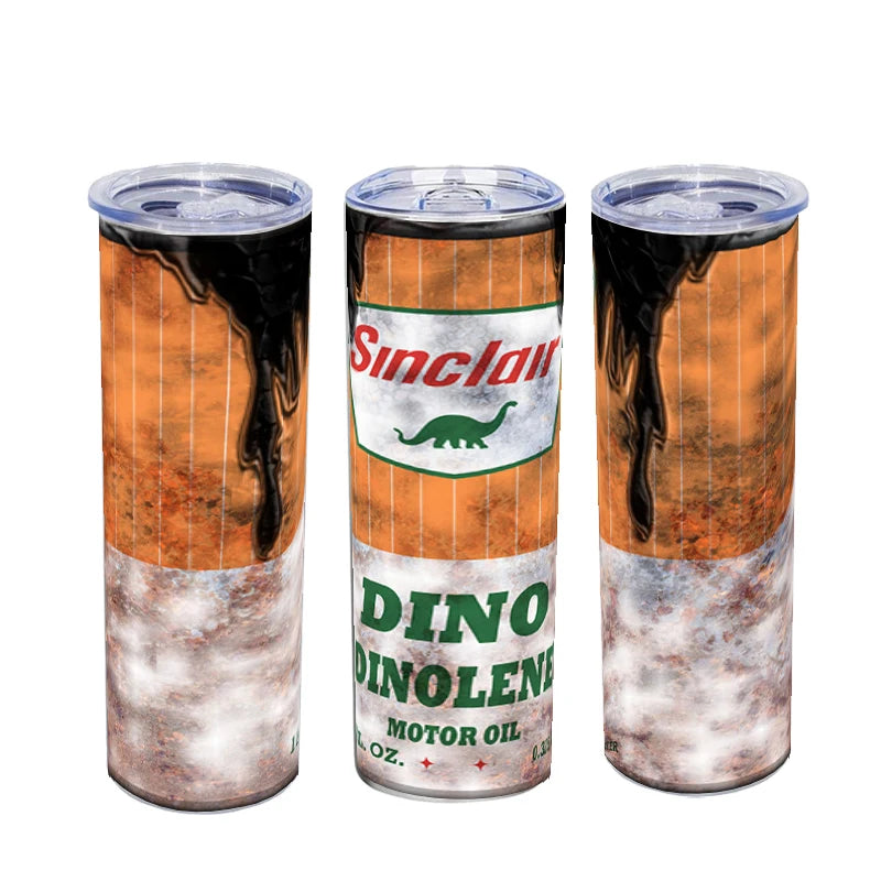 1pcs Stainless Steel Insulated Tumbler with Spill-Proof Lid & Straw - 20oz