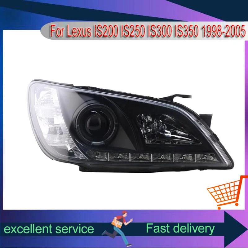 Lexus Headlight IS200 IS300 1998-2005 LED Head Lights Classic Style Headlights Xenon Front