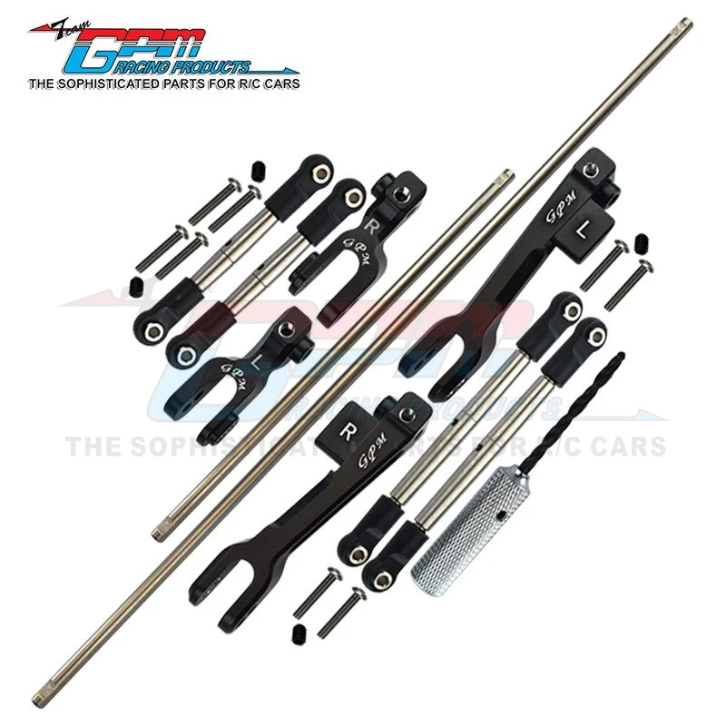 GPM Aluminum Front & Rear Sway Bar & S2 Stainless Steel Linkage For RC TRAXXAS  Unlimited Desert Racer 1/7 UDR Anti-Roll Bar